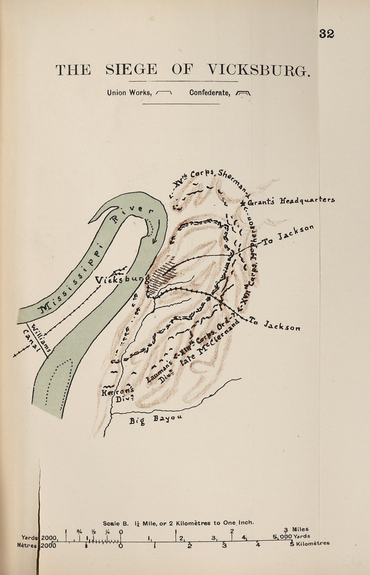 This old map of Siege of Vicksburg from the American Civil War--maps. from 1910 was created by John Formby in 1910