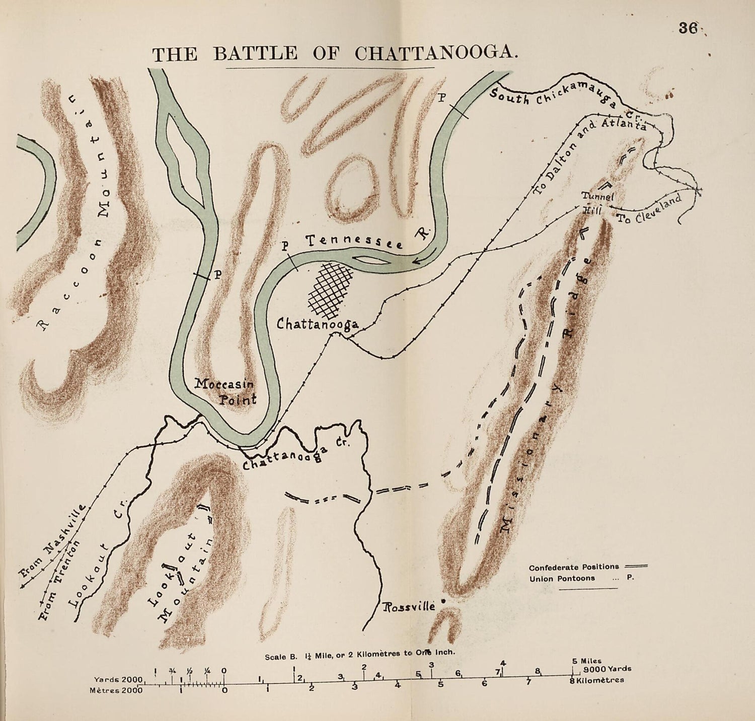 This old map of Battle of Chattanooga from the American Civil War--maps. from 1910 was created by John Formby in 1910