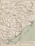 Campaign of the Carolinas from the American Civil War Maps 1910 by Relic Map Company