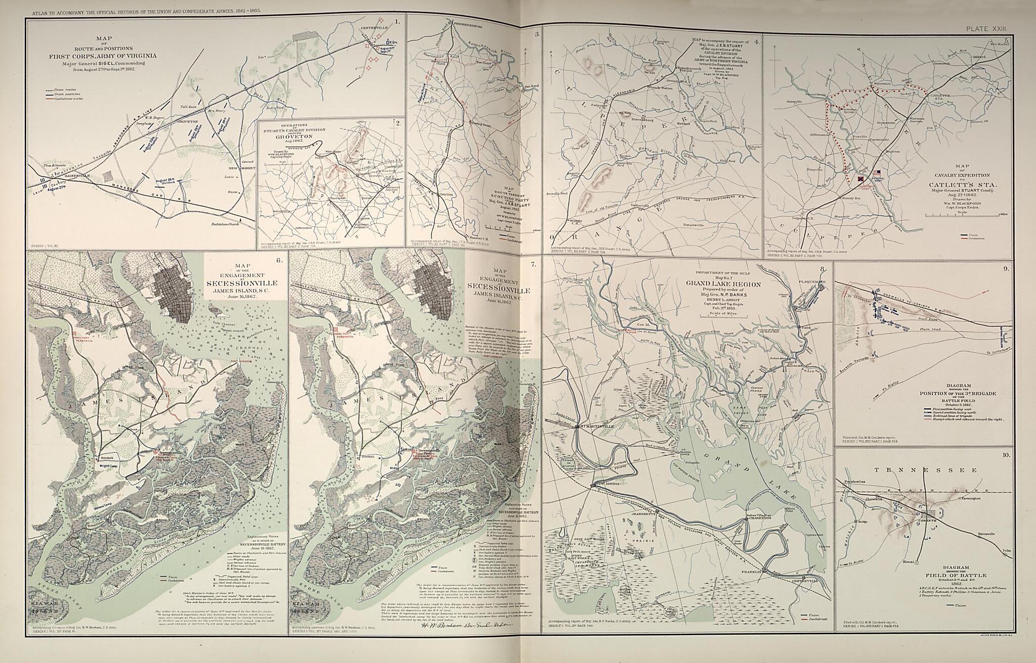 This old map of Groveton,Virginia, Catlett&