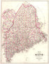 Map of the State of Maine from Colby&
