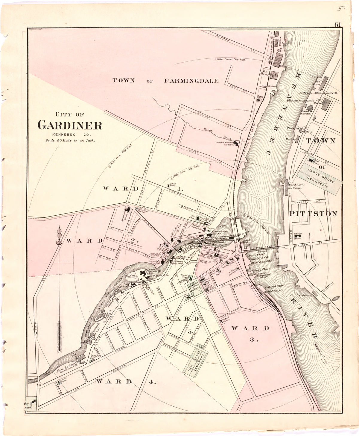 City of Gardiner from Colby&