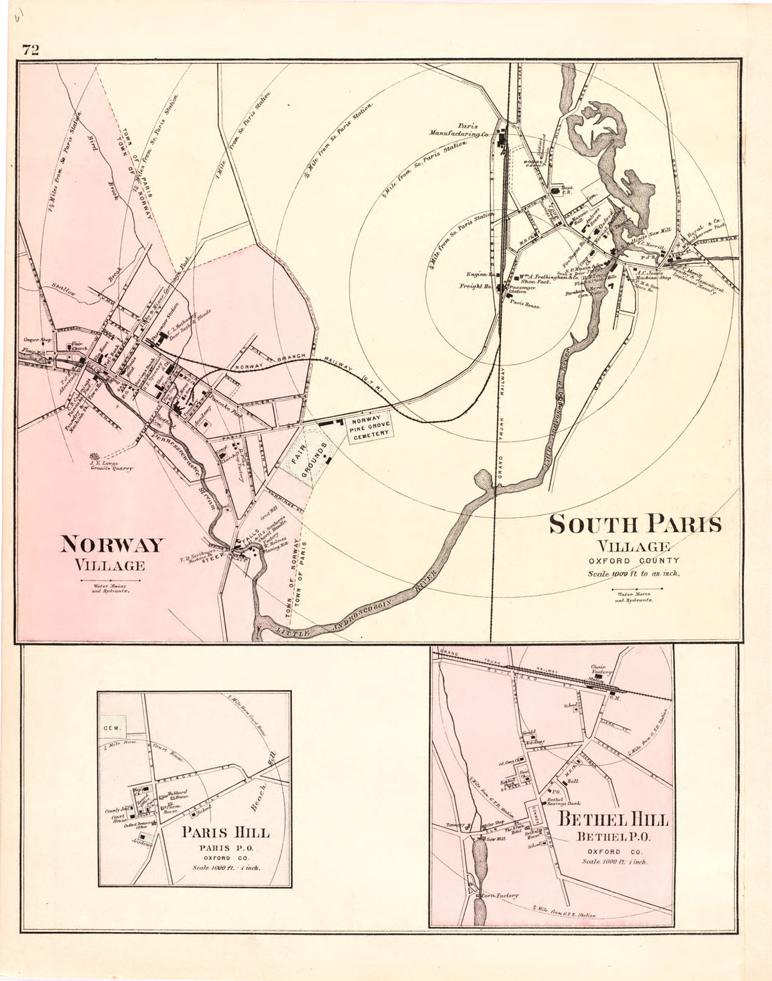 This hand drawn illustration (map) of Image 55 of Colby&