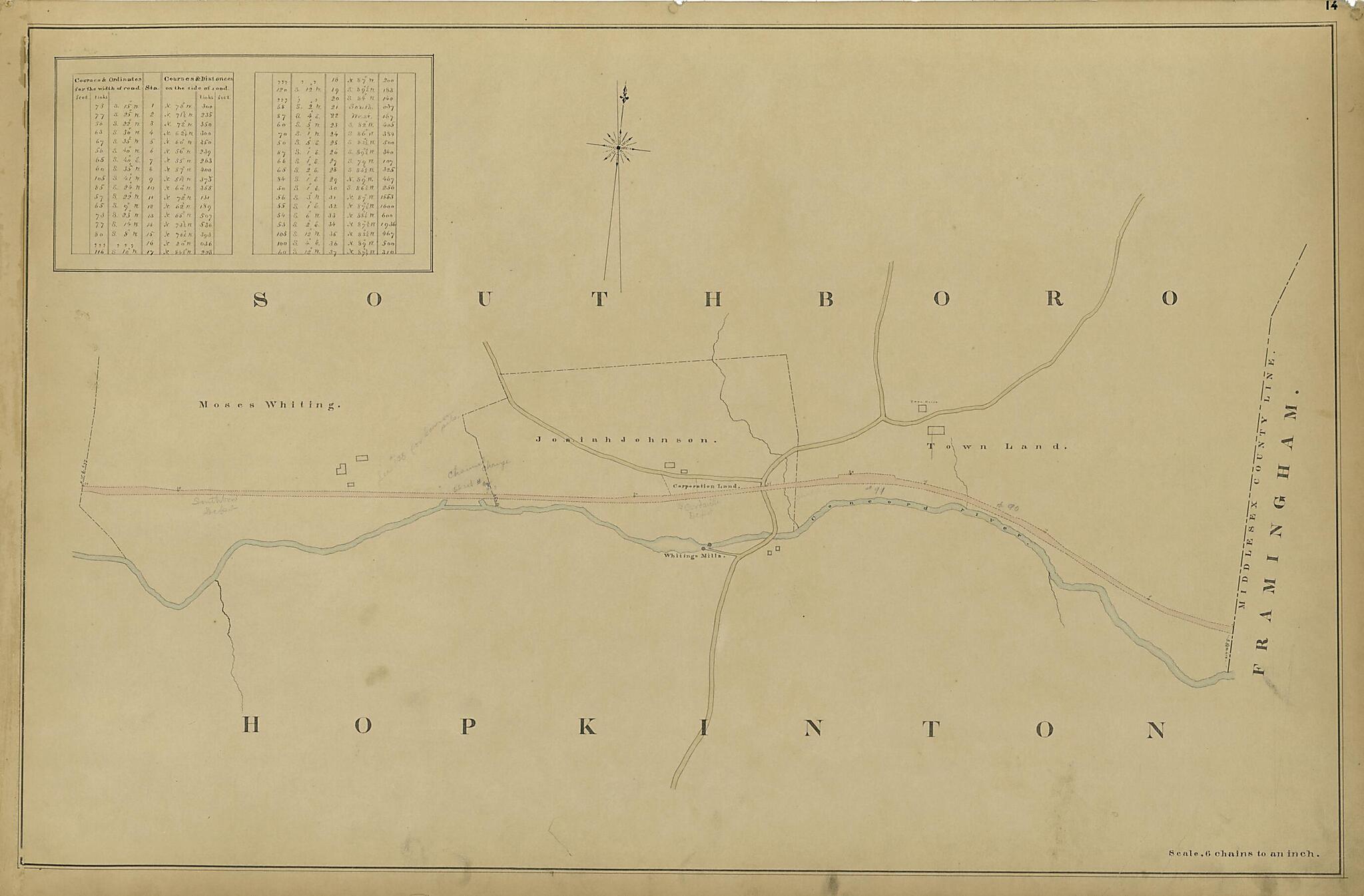 This old map of Southboro, Hopkinton from Location of the Boston and Worcester Railroad 1835 from 1858 was created by Edward Southwick Philbrick in 1858