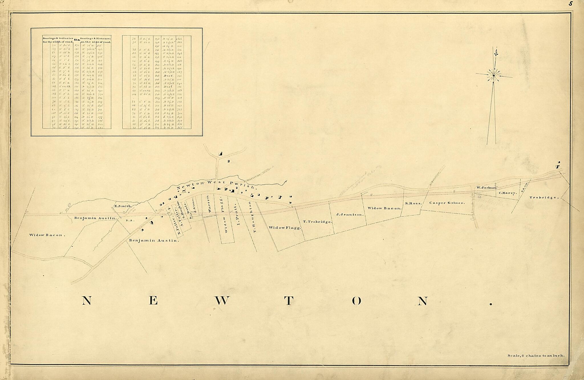 This old map of Newton from Location of the Boston and Worcester Railroad 1835 from 1858 was created by Edward Southwick Philbrick in 1858