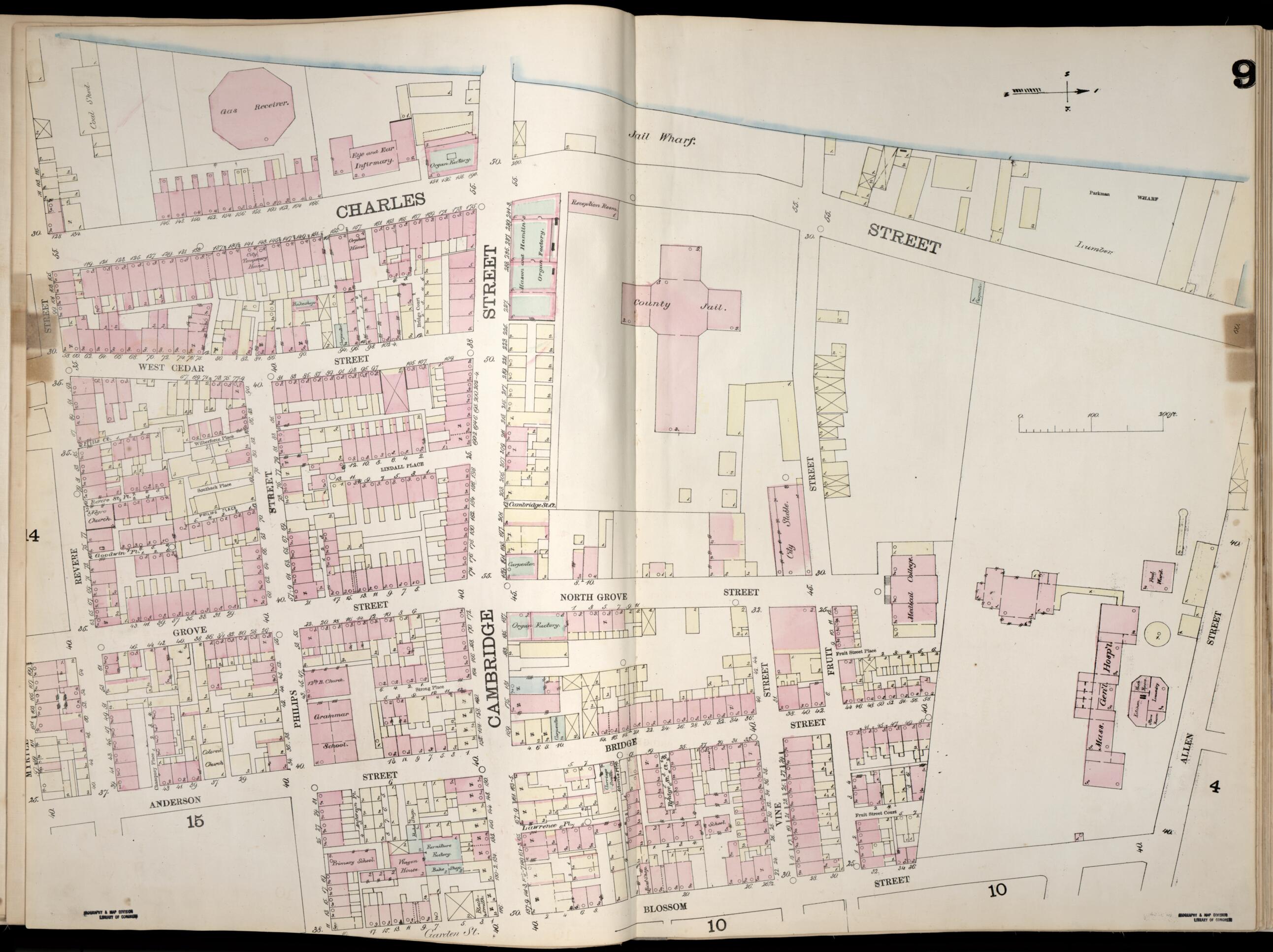 This old map of Image 10 of Boston from Insurance Map of Boston. Volume 1 from 1867 was created by D. A. (Daniel Alfred) Sanborn in 1867