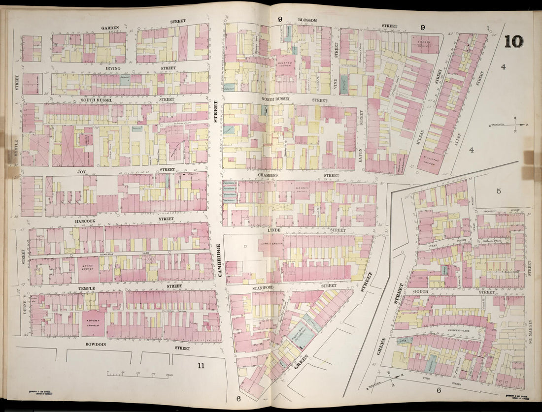 This old map of Image 11 of Boston from Insurance Map of Boston. Volume 1 from 1867 was created by D. A. (Daniel Alfred) Sanborn in 1867