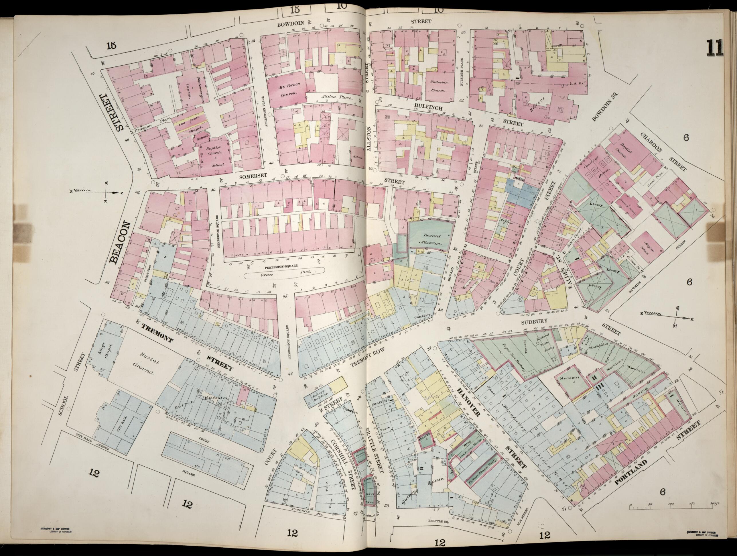 This old map of Image 12 of Boston from Insurance Map of Boston. Volume 1 from 1867 was created by D. A. (Daniel Alfred) Sanborn in 1867