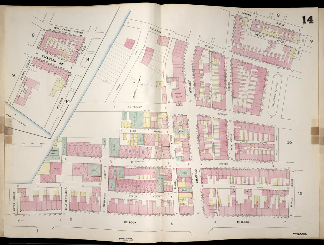 This old map of Image 15 of Boston from Insurance Map of Boston. Volume 1 from 1867 was created by D. A. (Daniel Alfred) Sanborn in 1867