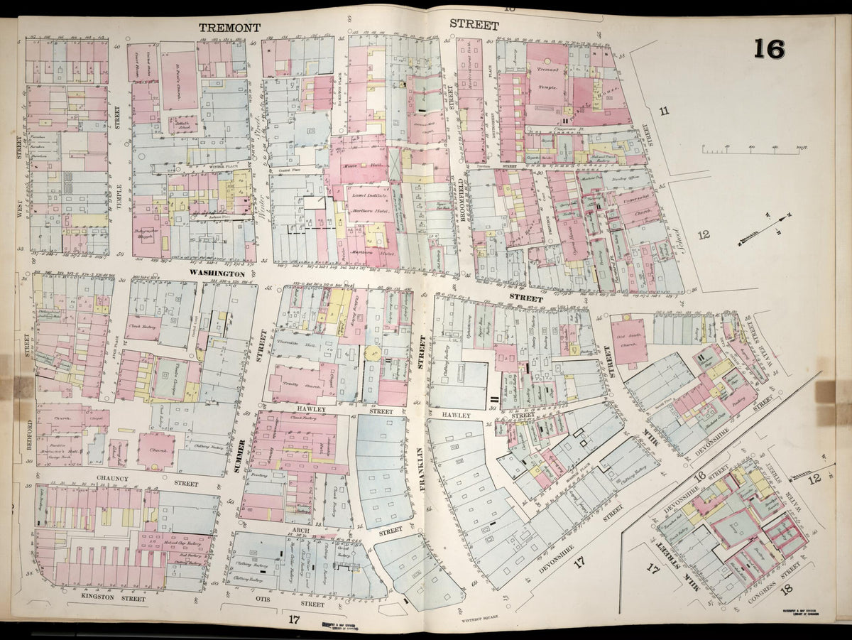 Image 17 of Boston from Insurance Map of Boston. Volume 1 1867 by Relic Map Company