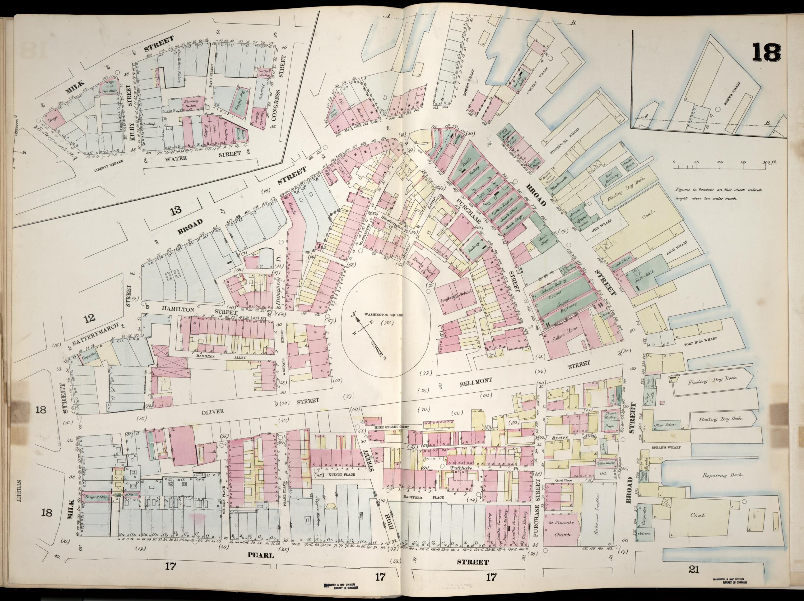 This old map of Image 19 of Boston from Insurance Map of Boston. Volume 1 from 1867 was created by D. A. (Daniel Alfred) Sanborn in 1867