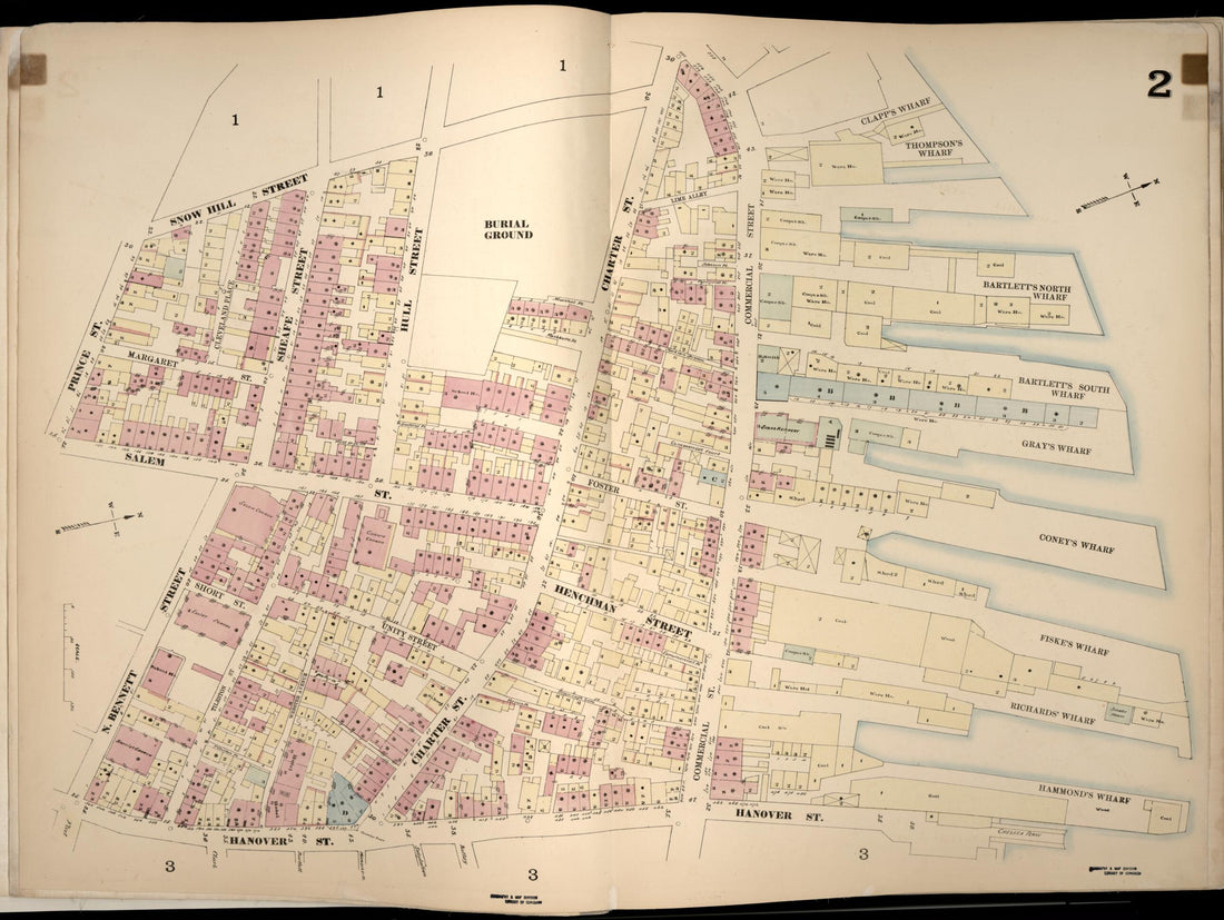 This old map of Image 3 of Boston from Insurance Map of Boston. Volume 1 from 1867 was created by D. A. (Daniel Alfred) Sanborn in 1867
