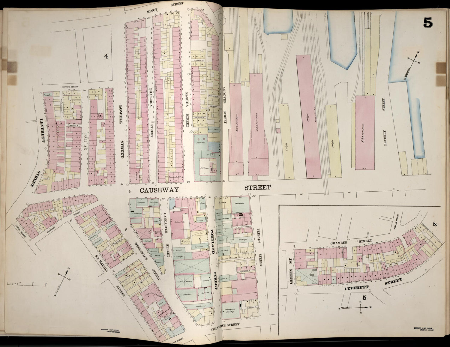 This old map of Image 6 of Boston from Insurance Map of Boston. Volume 1 from 1867 was created by D. A. (Daniel Alfred) Sanborn in 1867