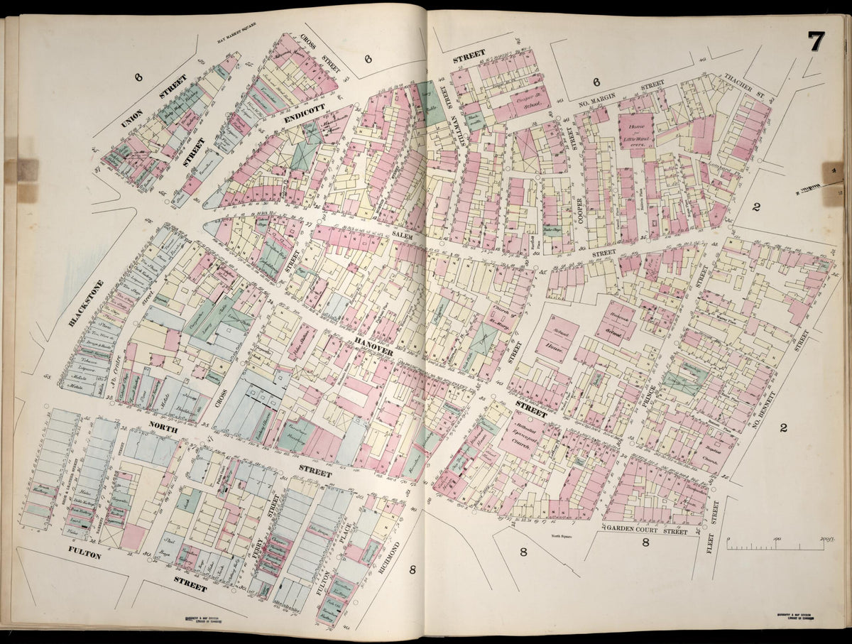 Image 8 of Boston from Insurance Map of Boston. Volume 1 1867 by Relic Map Company