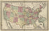 Map of the United States from Atlas of Lewis County, New York 1875 by Relic Map Company
