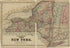Plan of the State of New York from Atlas of Lewis County, New York 1875 by Relic Map Company