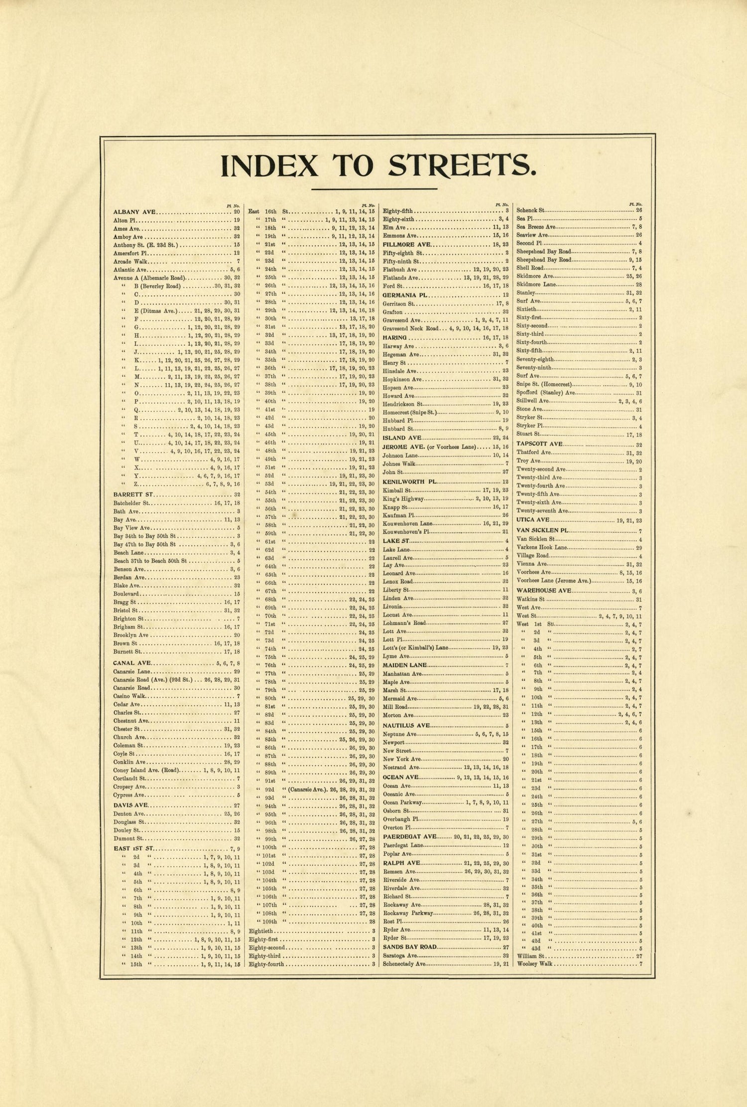 This old map of Image 3 of Atlas of the Brooklyn Borough of the City of New York : Originally Kings Co., Complete In Three Volumes : Based Upon Official Maps and Plans On File In the Various City Offices In the Municipal Building and Registers Office (Ha