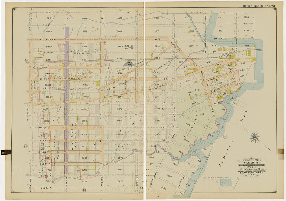 This old map of Image 56 of Atlas of the Brooklyn Borough of the City of New York : Originally Kings Co., Complete In Three Volumes : Based Upon Official Maps and Plans On File In the Various City Offices In the Municipal Building and Registers Office (H