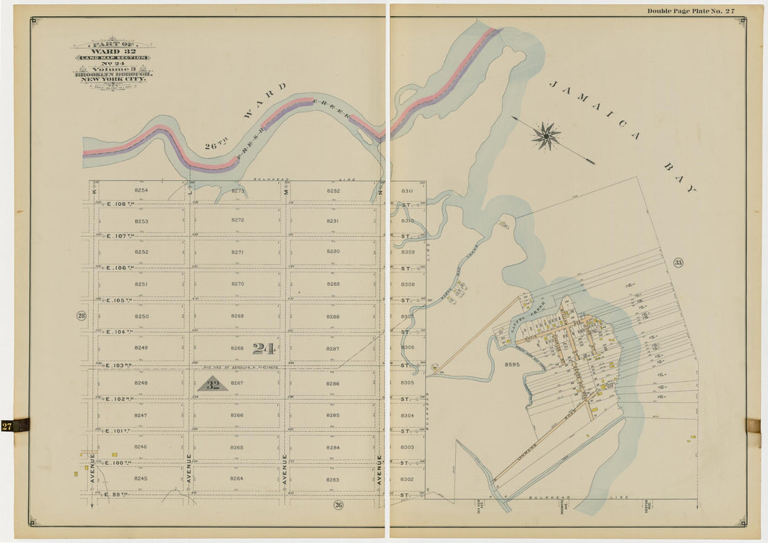 This old map of Image 58 of Atlas of the Brooklyn Borough of the City of New York : Originally Kings Co., Complete In Three Volumes : Based Upon Official Maps and Plans On File In the Various City Offices In the Municipal Building and Registers Office (H