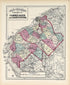 Counties of Camden, Salem and Gloucester from Atlas of the Late Township of Greenville, and the State of New Jersey 1873 by Relic Map Company