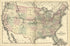 Map of the United States and Territories from New Historical Atlas of Mercer County, New Jersey : 1875 by Relic Map Company