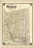 City of Paterson Part of the 1st and 2nd Wards from Atlas of Passaic County, New Jersey 1877 by Relic Map Company