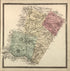Amity, Colebrookdale, Douglass, and Earl Townships from Berks County 1862 by Relic Map Company