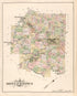 Doylestown from Atlas of Bucks County, Pennsylvania 1891 by Relic Map Company
