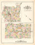 Warwick; Warminster from Atlas of Bucks County, Pennsylvania 1891 by Relic Map Company