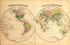 Western, Eastern Hemisphere from Atlas of Fifteen Miles Around Washington, Including the County of Montgomery, Maryland 1879 by Relic Map Company