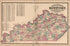 Kentucky from Atlas of Bourbon, Clark, Fayette, Jessamine and Woodford Counties, Kentucky 1877 by Relic Map Company