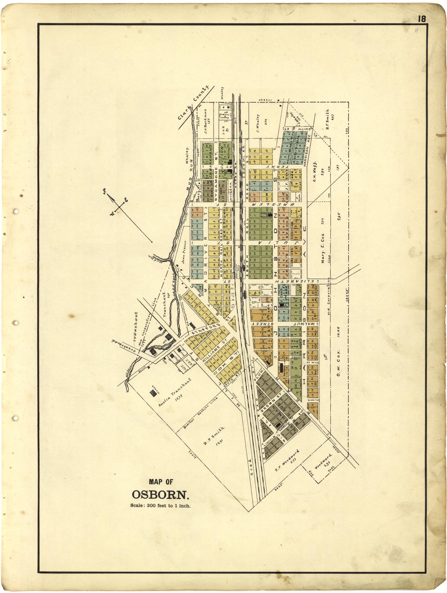 This old map of Map of Osborn from Riddell&
