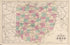Railroad Map of the State of Ohio from Caldwell&