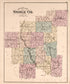 Outline Map of Noble County from Centennial Atlas of Noble County, Ohio 1876 by Relic Map Company