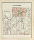 Freedom from an Atlas of Wood County, Ohio 1912 by Relic Map Company