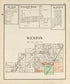 Blake; Eagleville; Hatton; Weston from an Atlas of Wood County, Ohio 1912 by Relic Map Company