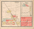 Rossville, Ross Twp.; Kilmore Formerly Penceville, Union Twp. from Twentieth Century Atlas of Clinton County, Indiana 1903 by Relic Map Company