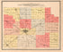 Outline Map of Clinton County, Indiana from Twentieth Century Atlas of Clinton County, Indiana 1903 by Relic Map Company