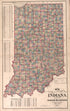 Indiana from Illustrated Historical Atlas of Henry County, Indiana 1875 by Relic Map Company