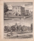 Kosciusko County Courthouse; Warsaw, Ind. from New Historical Atlas of Kosciusko Co., Indiana : 1879 by Relic Map Company