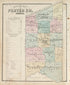Outline Map of Porter Co., Indiana from Hardesty&