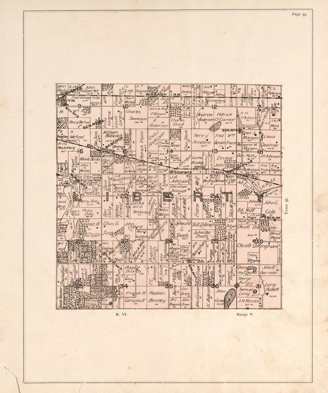 This old map of Liberty from Atlas of Porter County, Indiana : from 1895 was created by  Lee and Lee in 1895