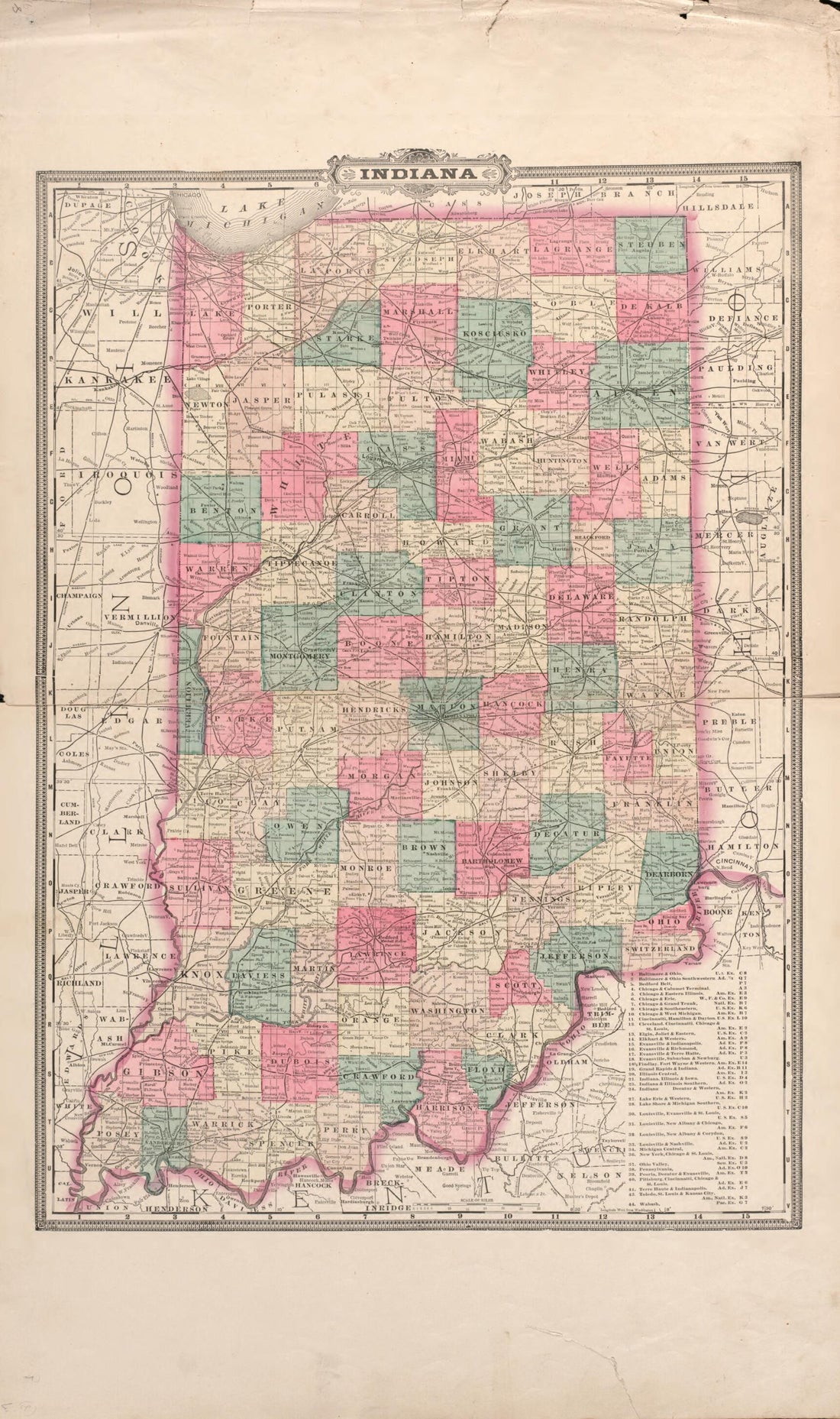 This old map of Indiana from Atlas of Porter County, Indiana : from 1895 was created by  Lee and Lee in 1895