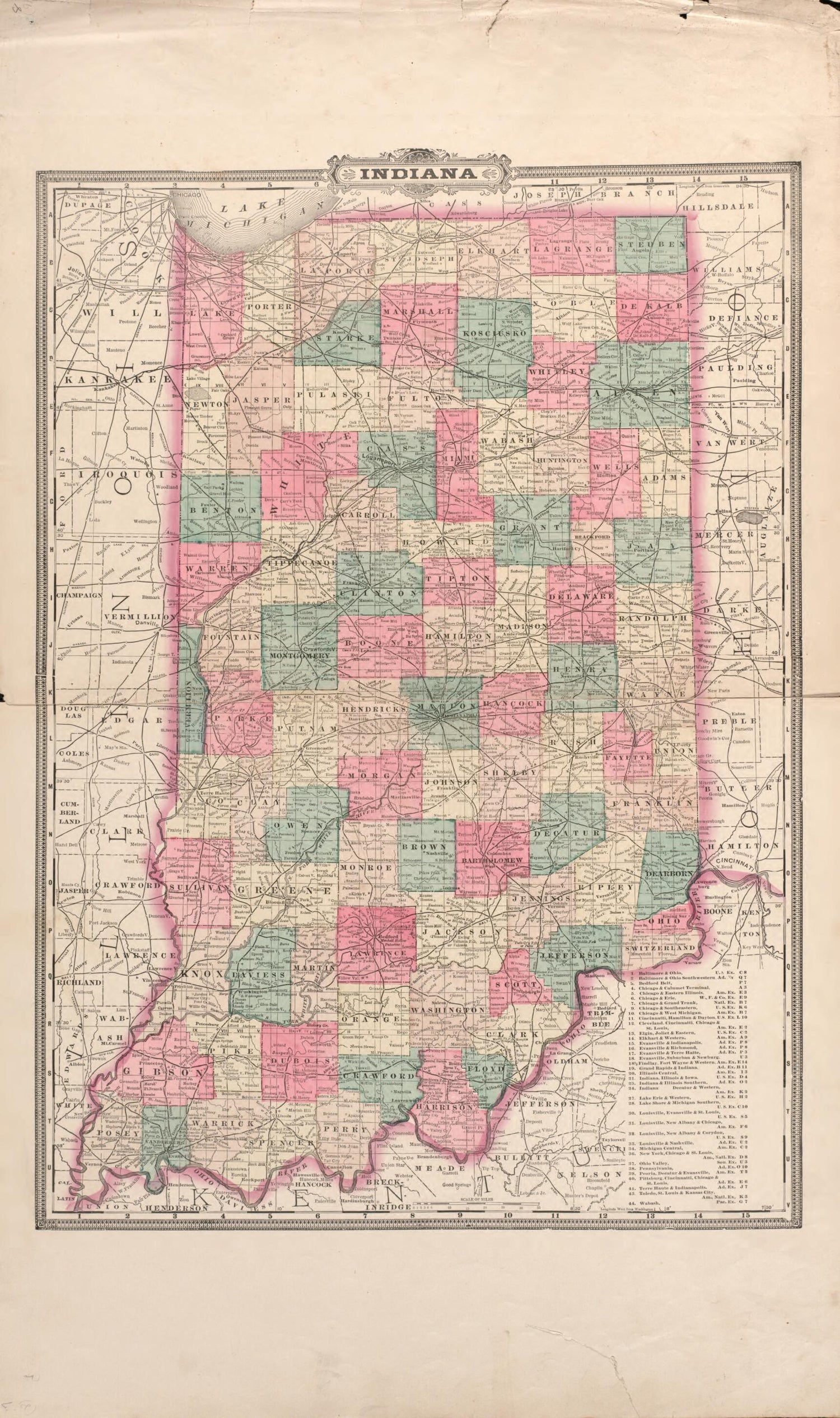 This old map of Indiana from Atlas of Porter County, Indiana : from 1895 was created by  Lee and Lee in 1895