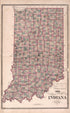 New Sectional Township Map of Indiana 1879 from Illustrated Historical Atlas of Steuben County, Indiana 1880 by Relic Map Company