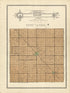 Map of Locust Township from Plat Book and Complete Survey of Christian County, Illinois 1924 by Relic Map Company