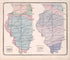 Climatological Map of Illinois from State of Illinois Combined Town, County, State, National and General Atlas 1870 by Relic Map Company