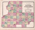 Counties of Whiteside, Henry & Bureau from State of Illinois Combined Town, County, State, National and General Atlas 1870 by Relic Map Company