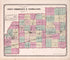 Piatt, Champaign & Vermillion from State of Illinois Combined Town, County, State, National and General Atlas 1870 by Relic Map Company