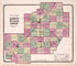 DeWitt, McLean and Logan from State of Illinois Combined Town, County, State, National and General Atlas 1870 by Relic Map Company